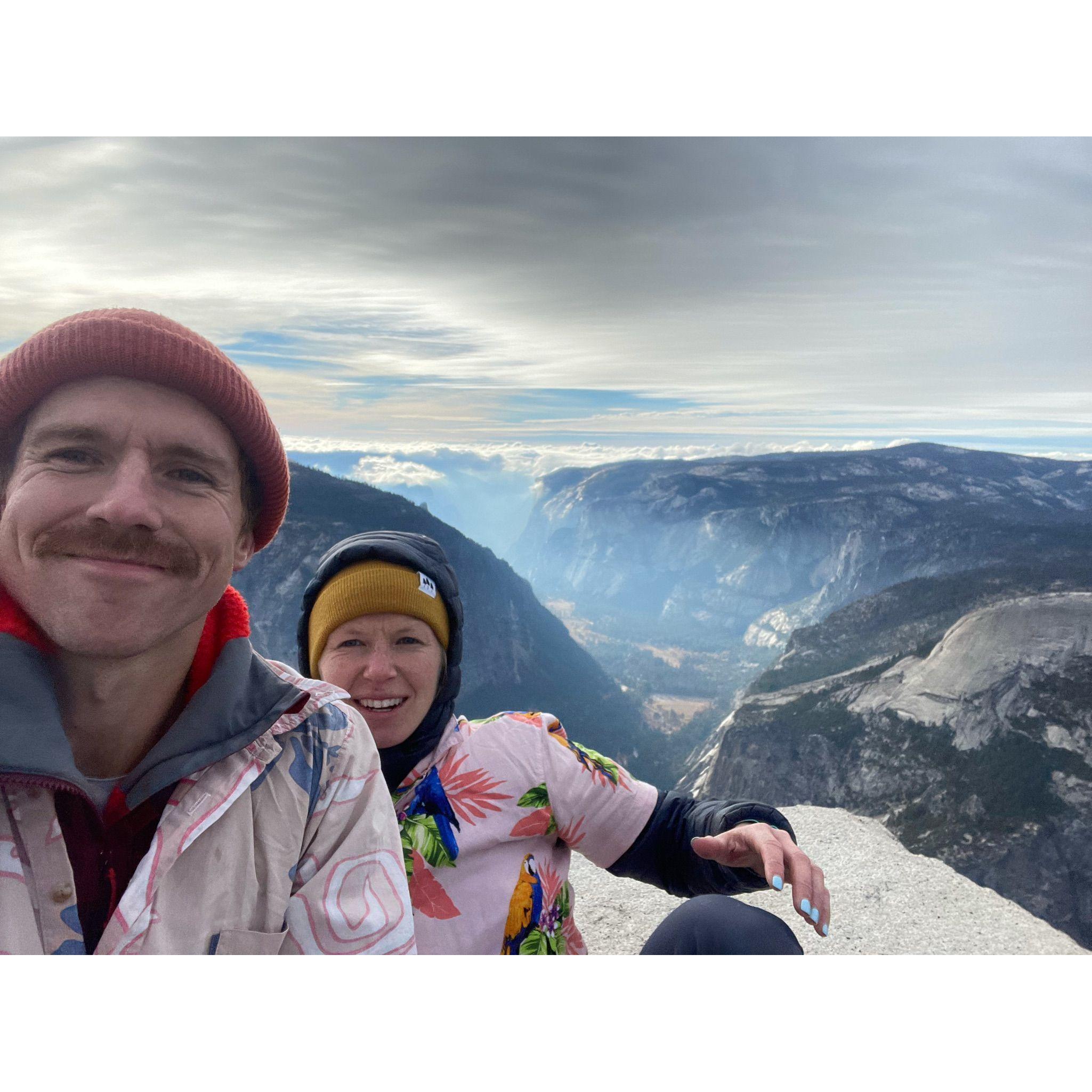 We beat Alex Honnold up Half Dome