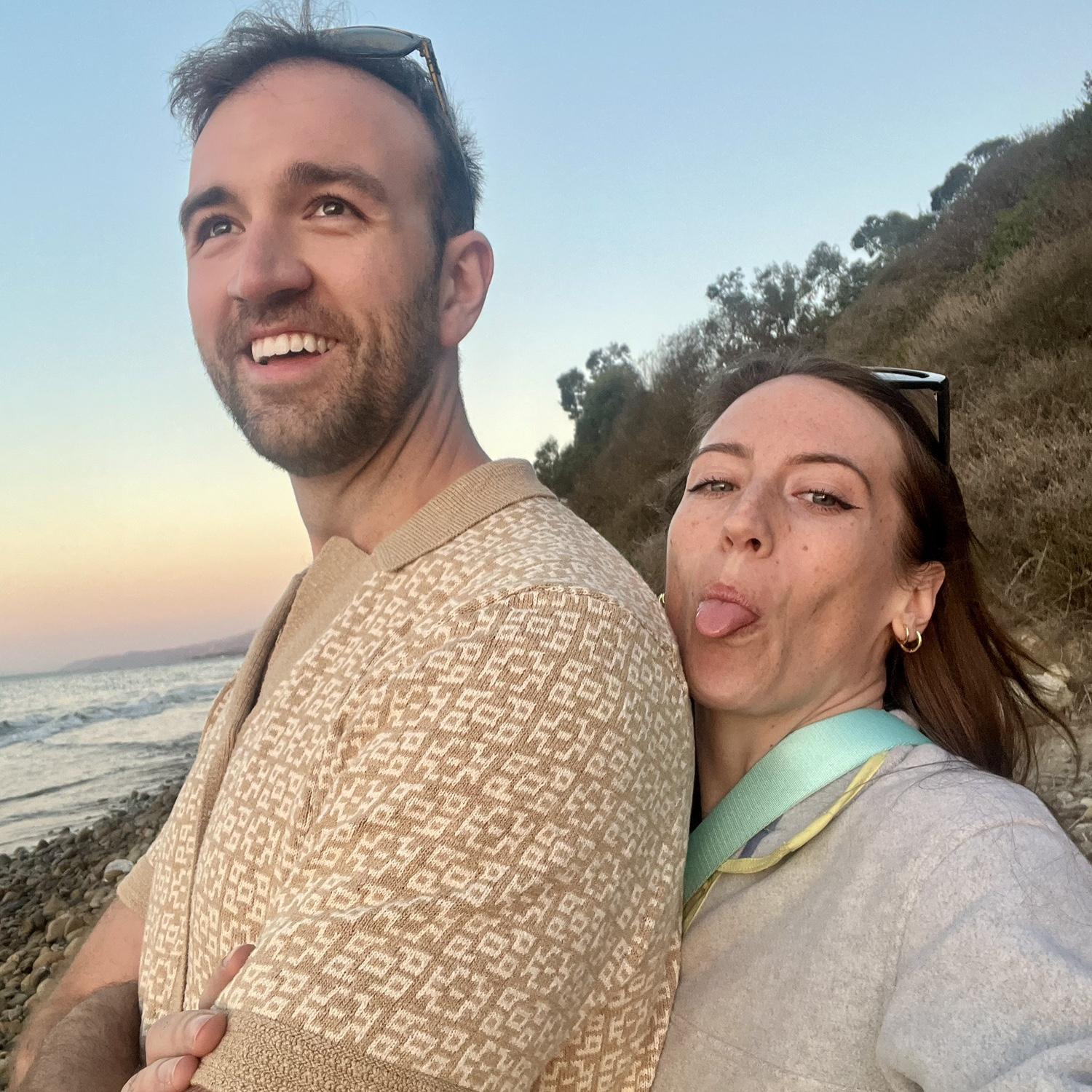 California roadside sunset from fall 2025