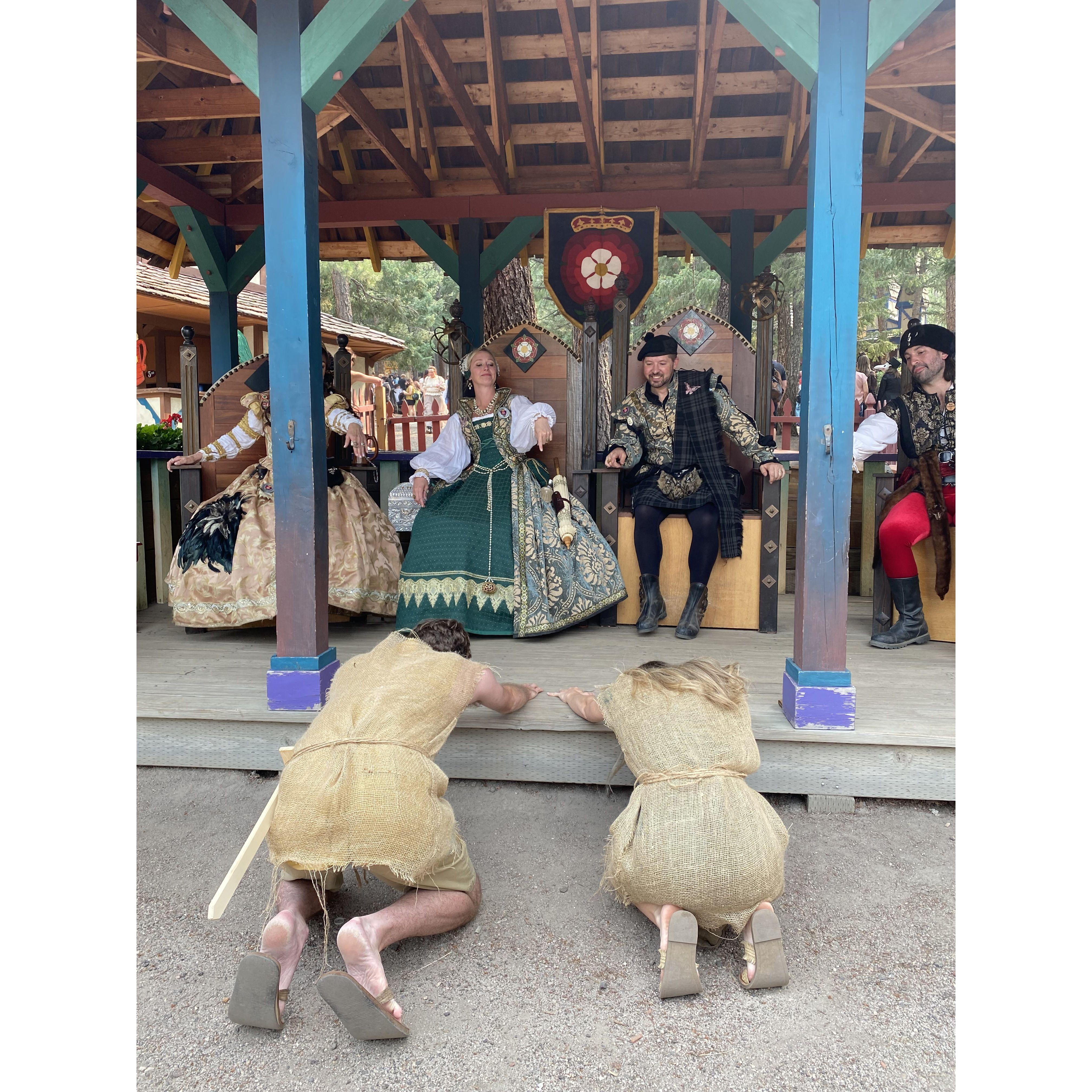 Bowing for the King and Queen