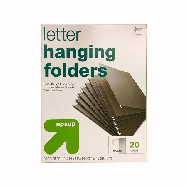 Hanging File Folders Letter Size 20ct Green - Up&Up™