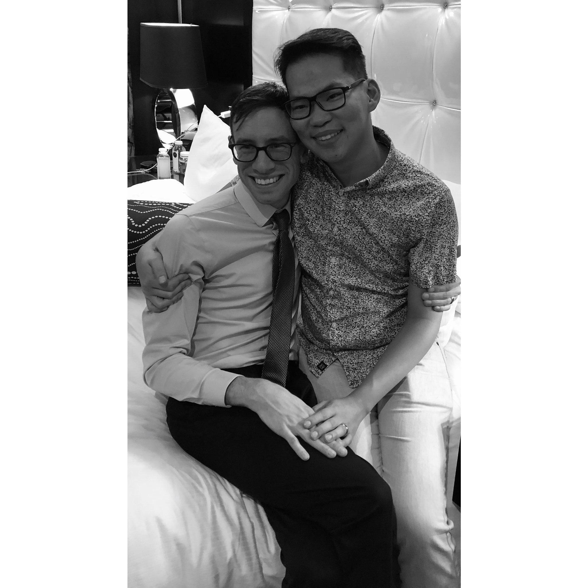 Night of Our Engagement in Las Vegas, NV.