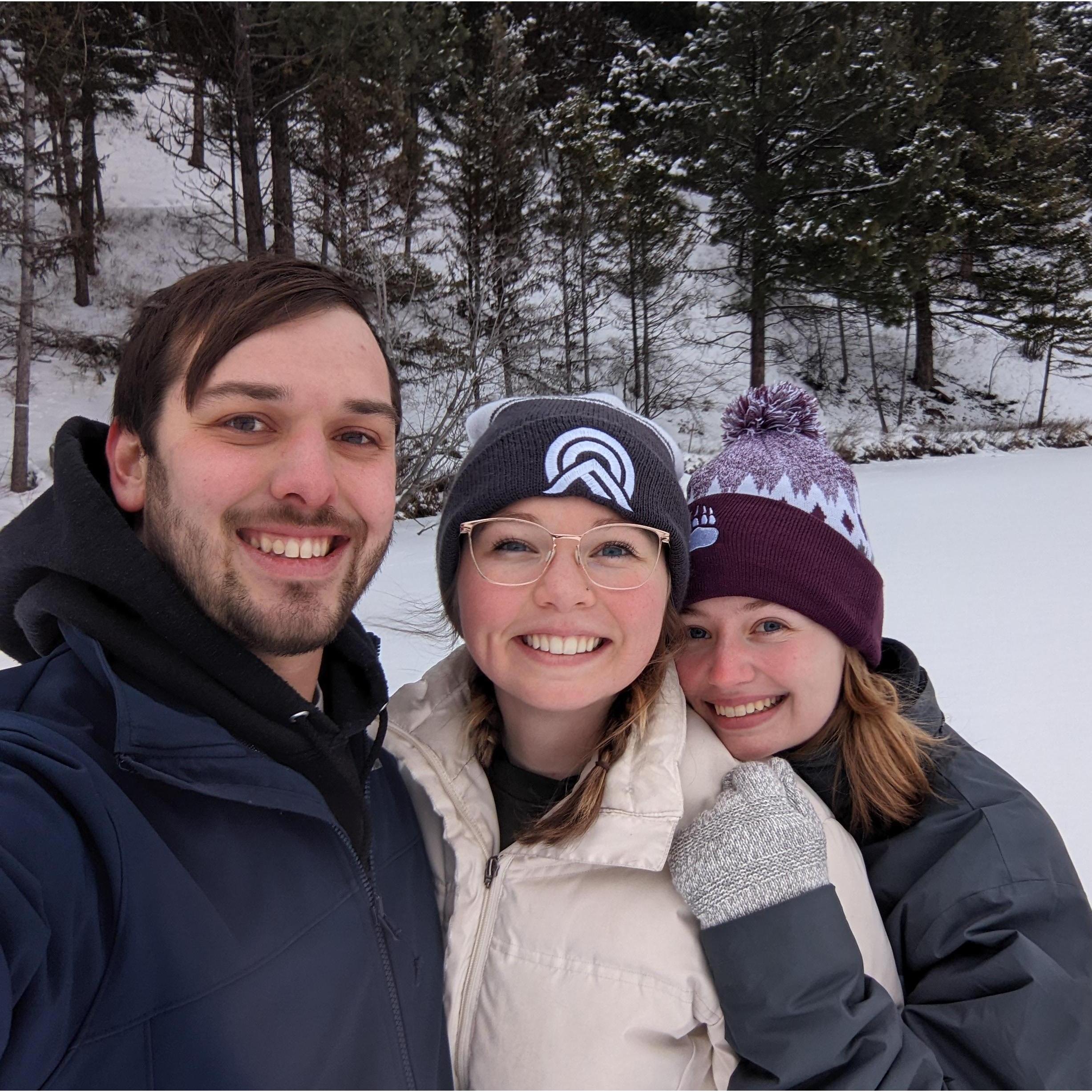 Selfie taken right before Spencer proposed... Klara had no idea what was coming...