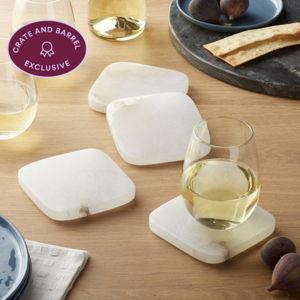 Alabaster Coasters, Set of 4
