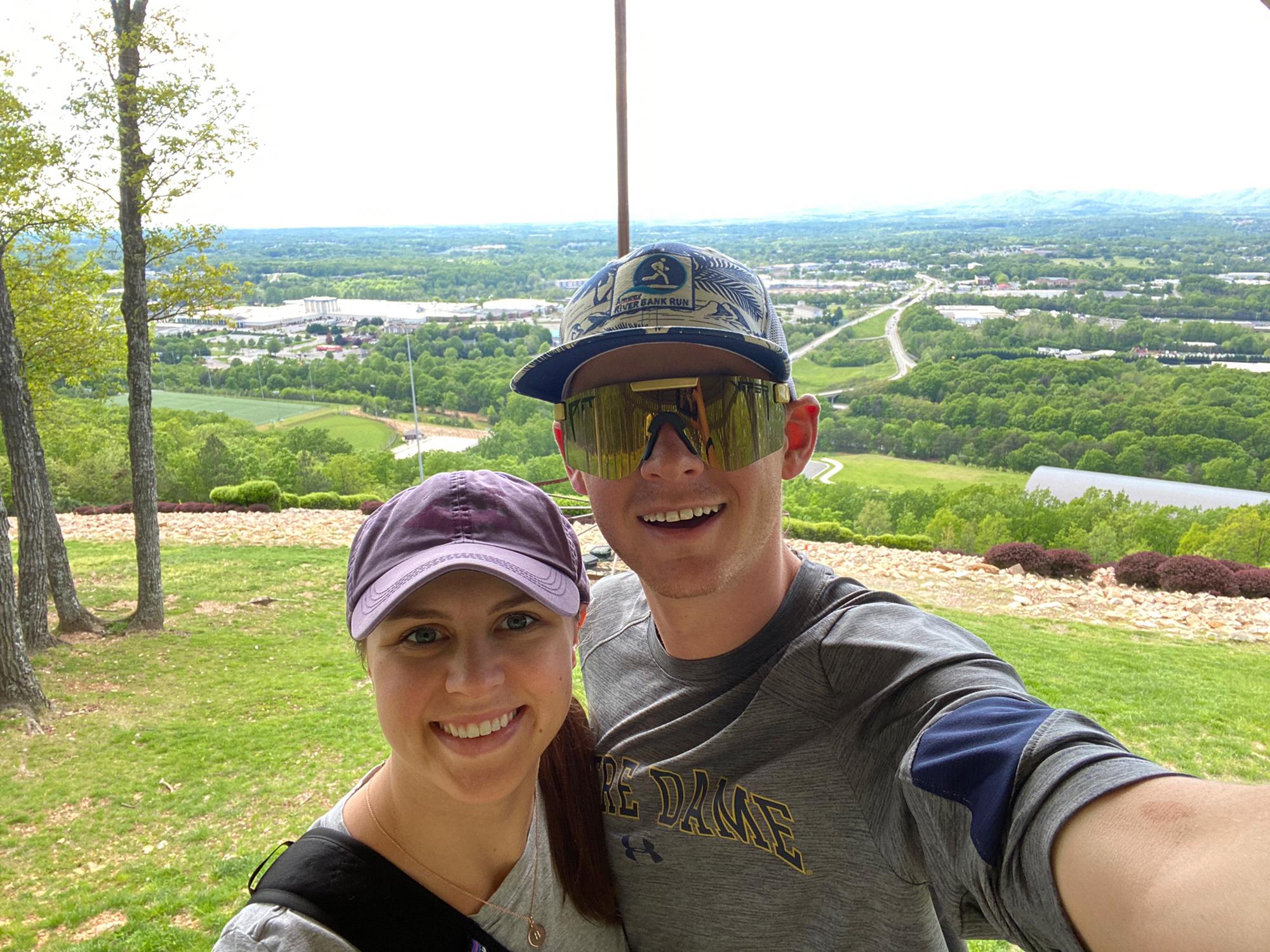 Checking out the view of Lynchburg, VA