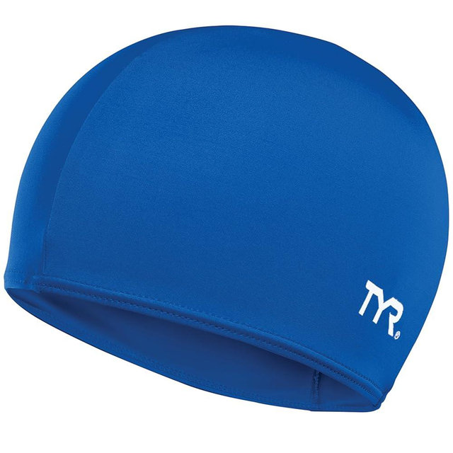 TYR Lycra Fiber Swim Cap, Streamlined Swimming Cap for Warm Waters