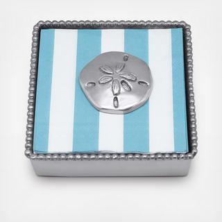 Sand Dollar Beaded Napkin Box