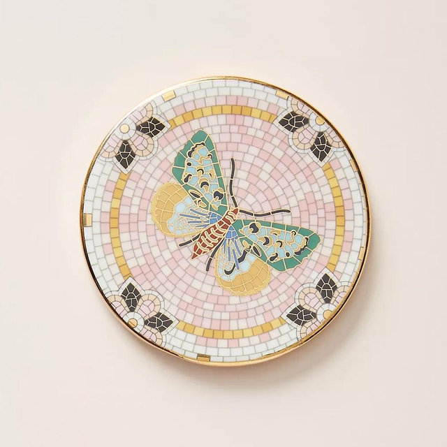 The Bistro Tile Stoneware Coaster: Garden Edition