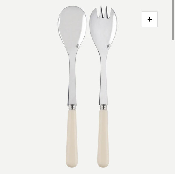 Salad Cutlery Set - Pop, Ivory