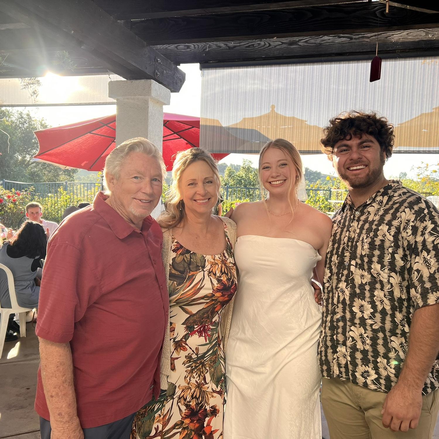 Jenny’s mom and dad at our engagement party!