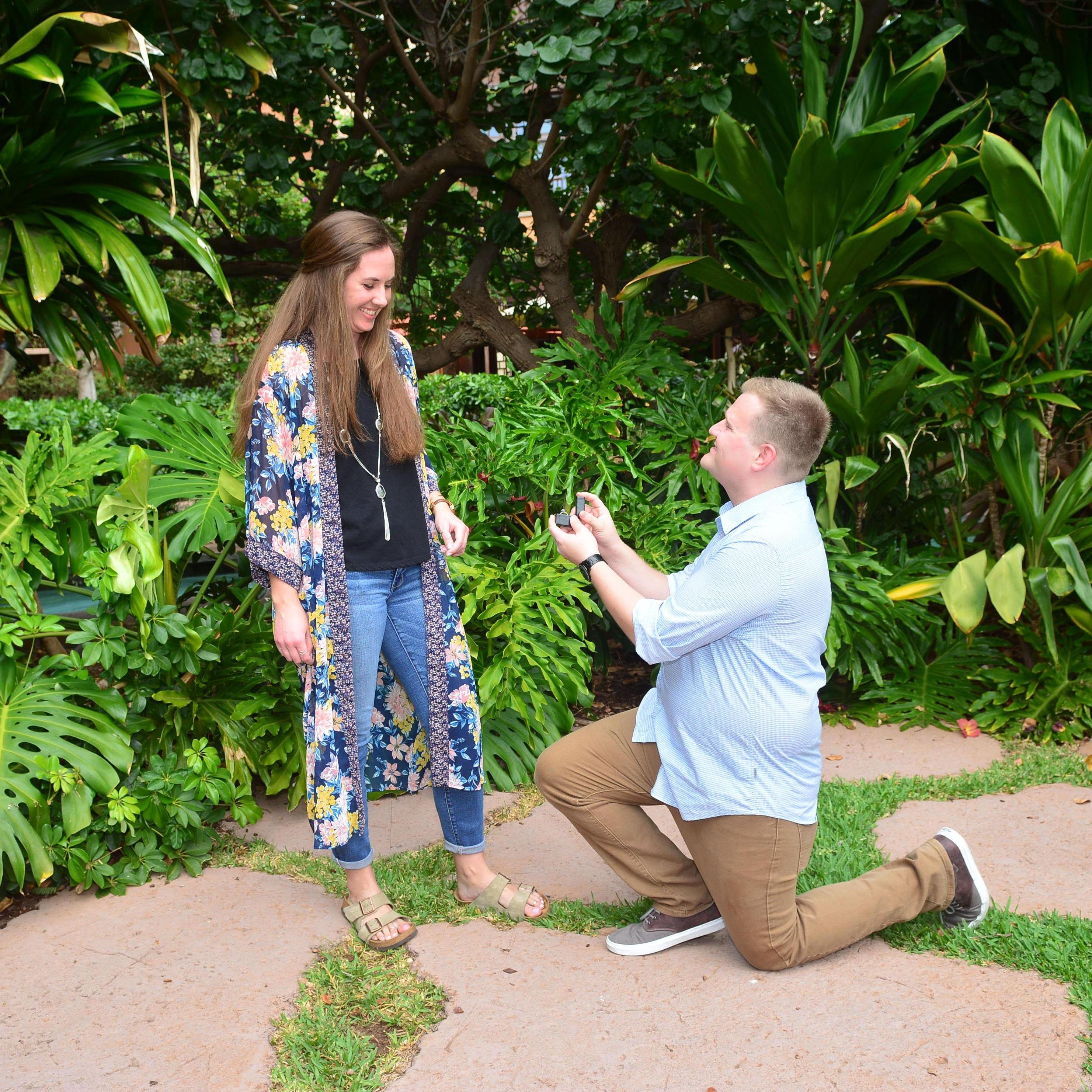 Where he asked...and she said yes.