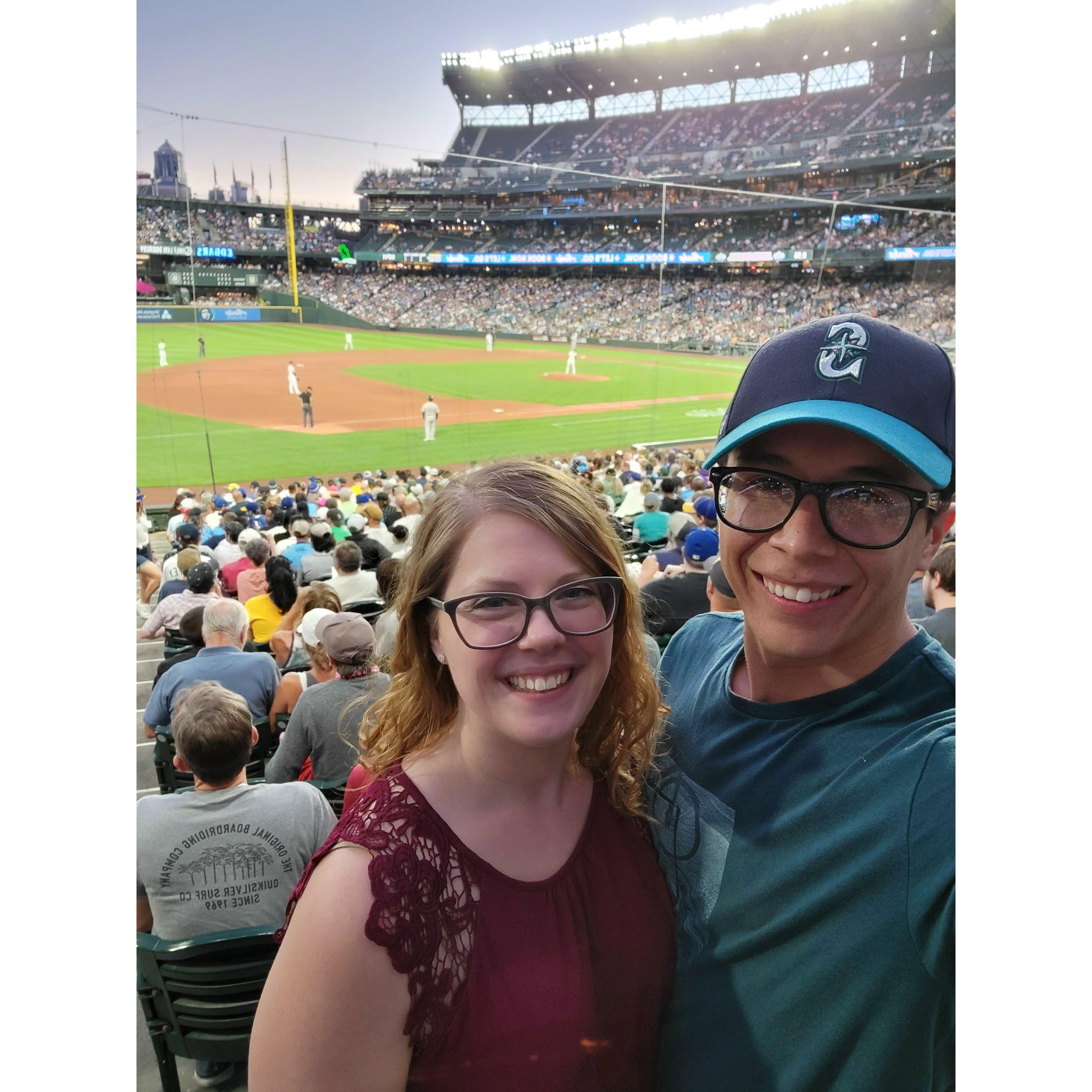 First baseball game together - 2021