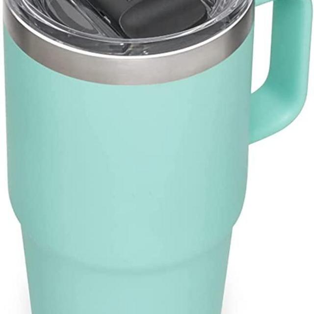 YETI Rambler 20 oz Travel Mug, Stainless Steel, Vacuum Insulated with Stronghold Lid, Seafoam