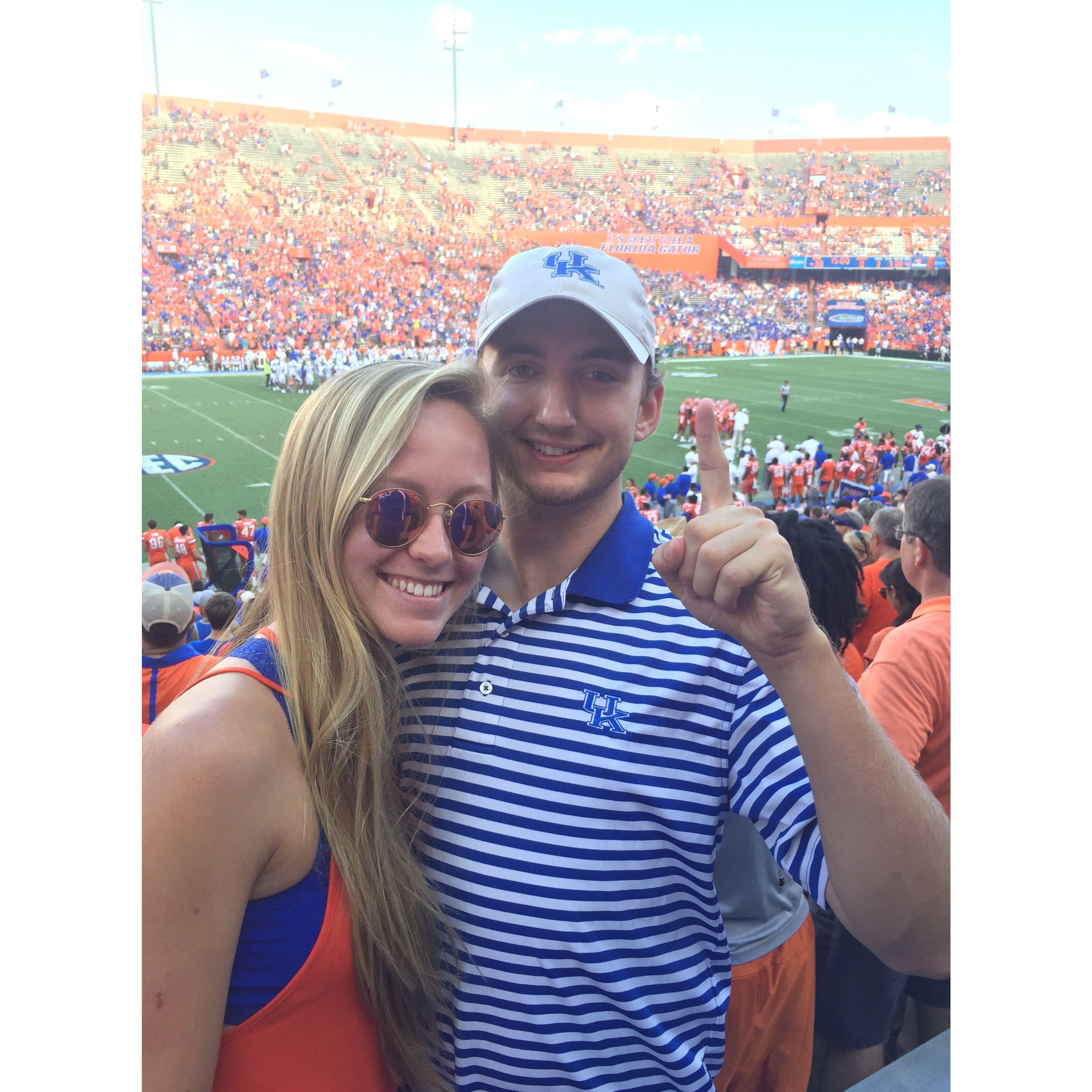 First Florida-Kentucky game, fall 2016.