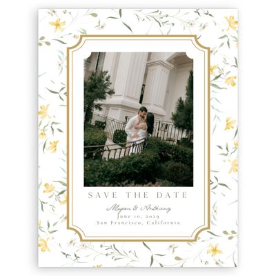 Dijon, White Wedding Digital Save the Date - Vasara Photo