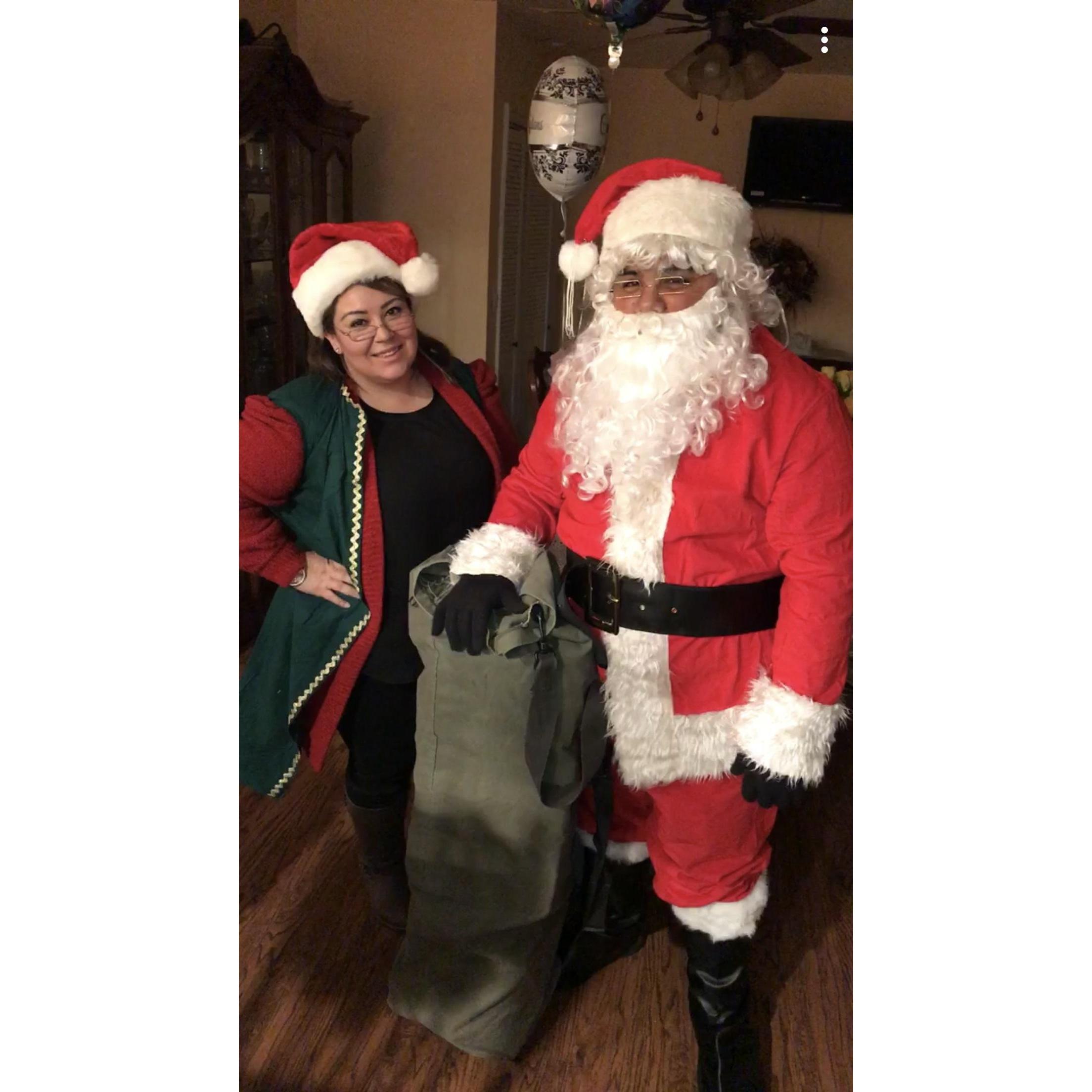 Mr. + Mrs. Clause Christmas 2017