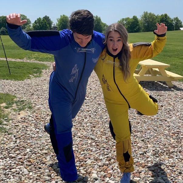 when we jumped out of a plane at 14,000 feet