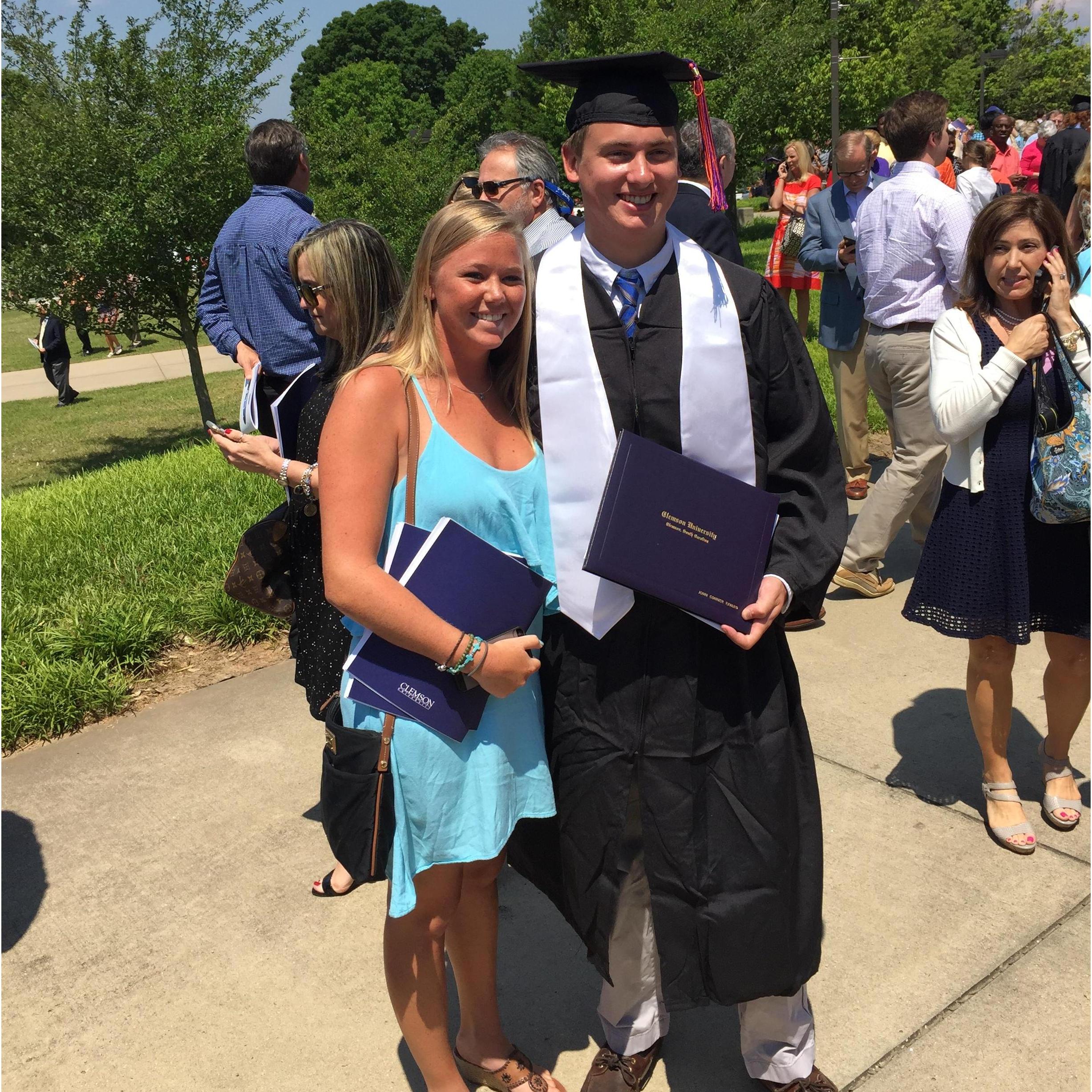 Despite the distance, we were still able to be there for all the important milestones: Conner's graduation from Clemson in 2015!