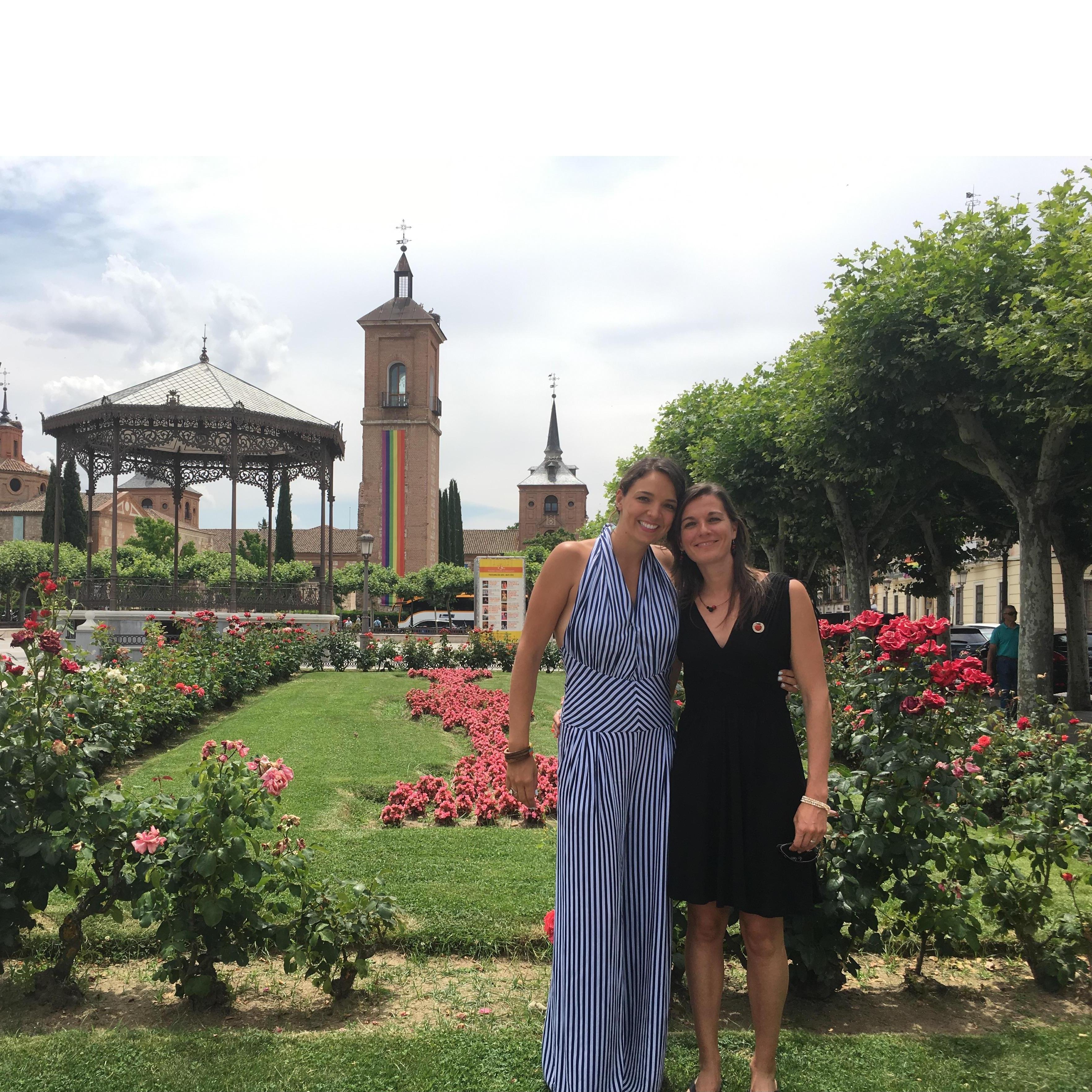 One of our first photos together, taken at my Master's graduation