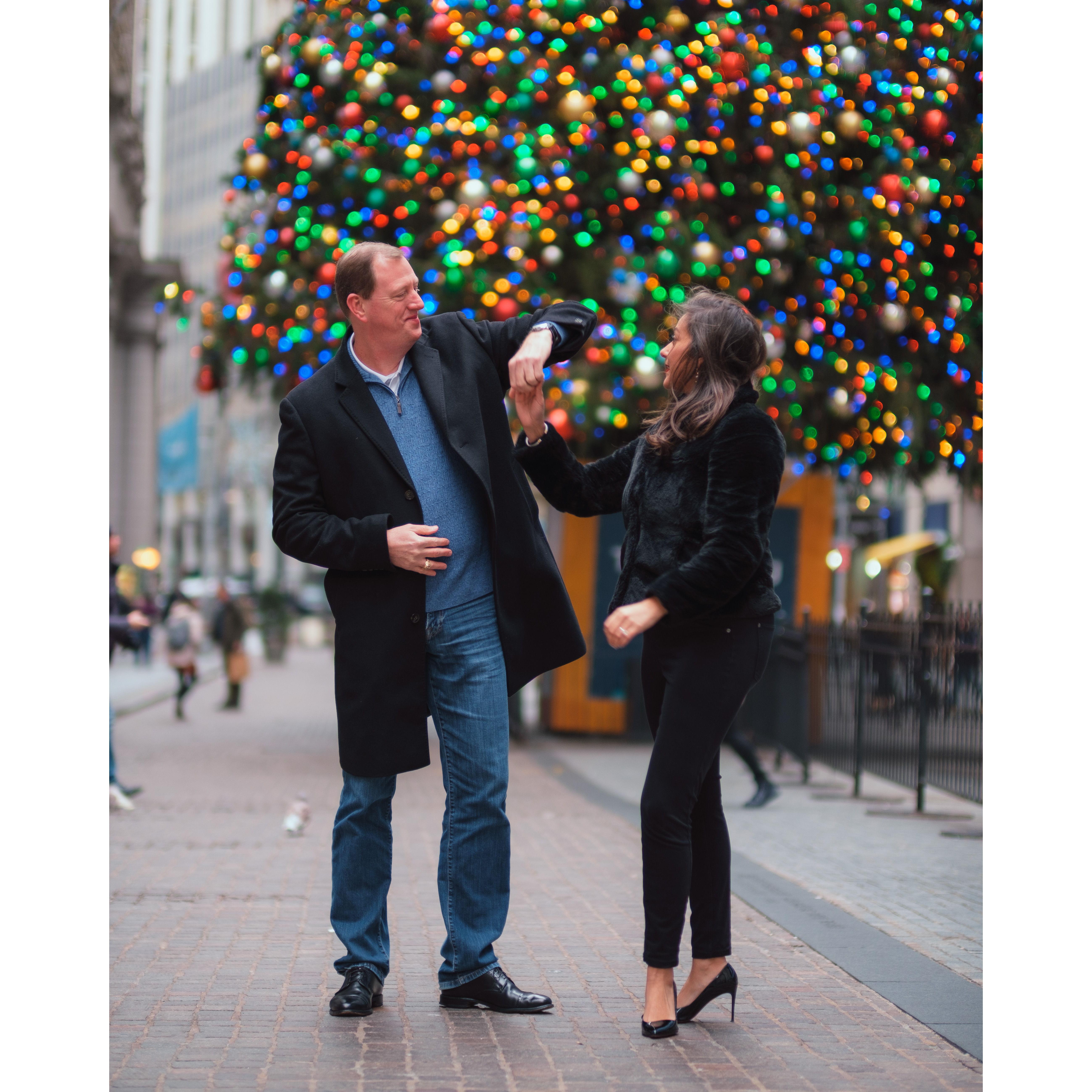 Who doesn't like to dance in front of Wall Street?