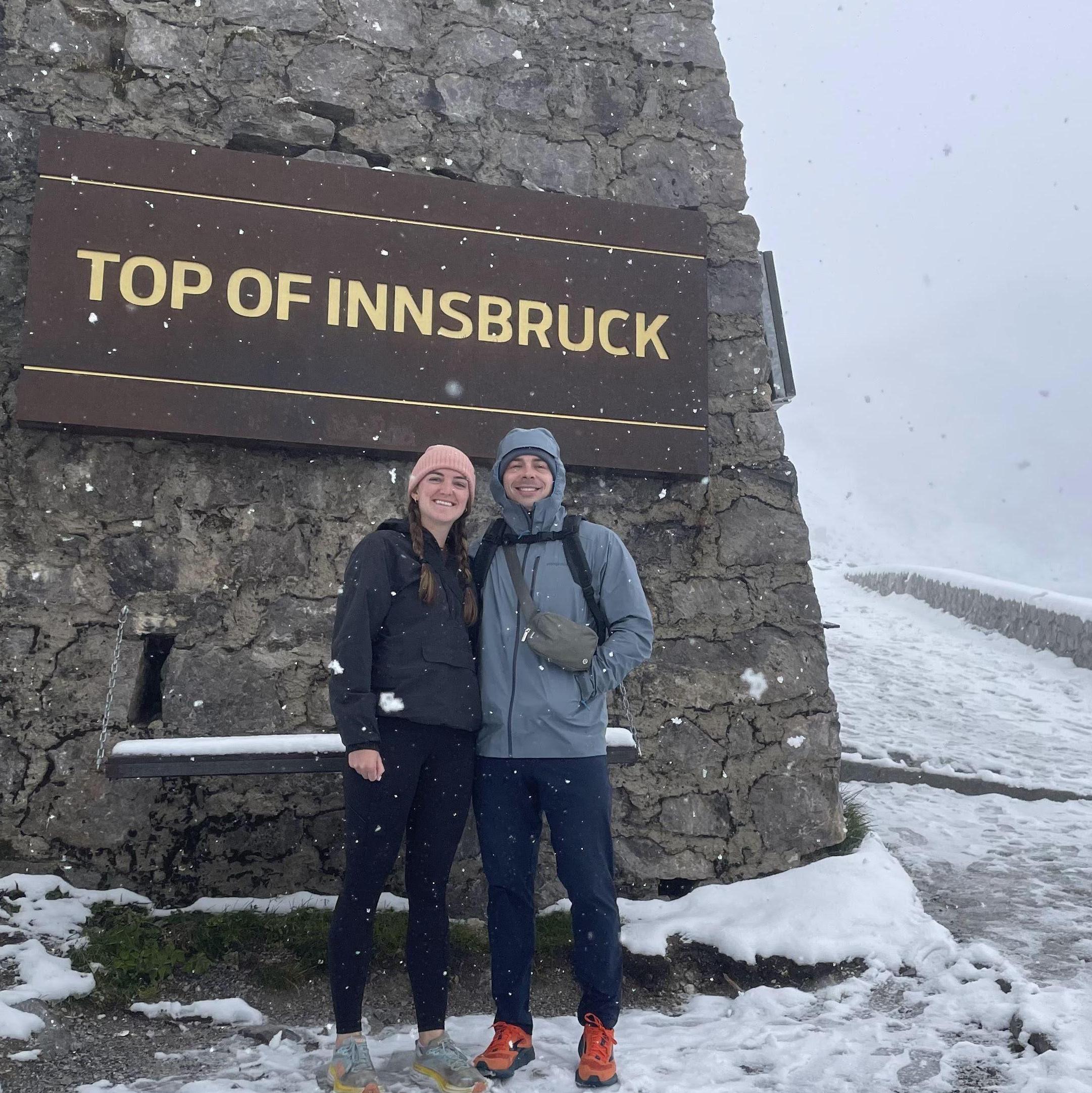 September 23rd, 2023: Wildly unprepared for snowy conditions on a hike in Austria.