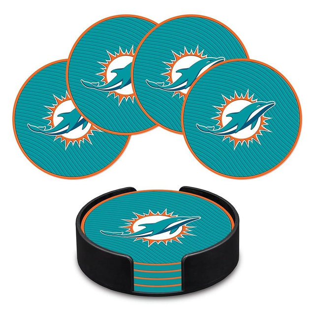 Rico Industries NFL Football Classic Favorites: PVC Coaster Set (4-Pack)