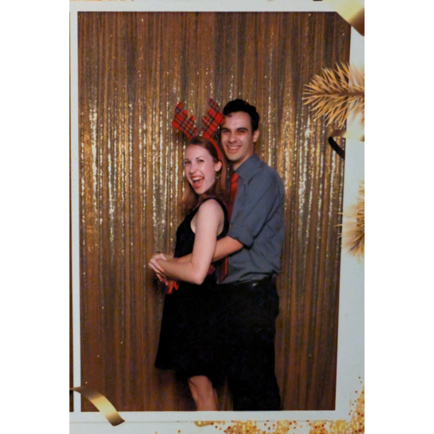 Photobooth pic from Anjali's company holiday party #PromPose (December 2019)