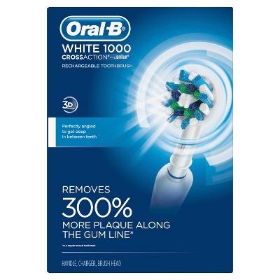 Oral-B White Pro Crossaction 1000 Rechargeable Electric Toothbrush