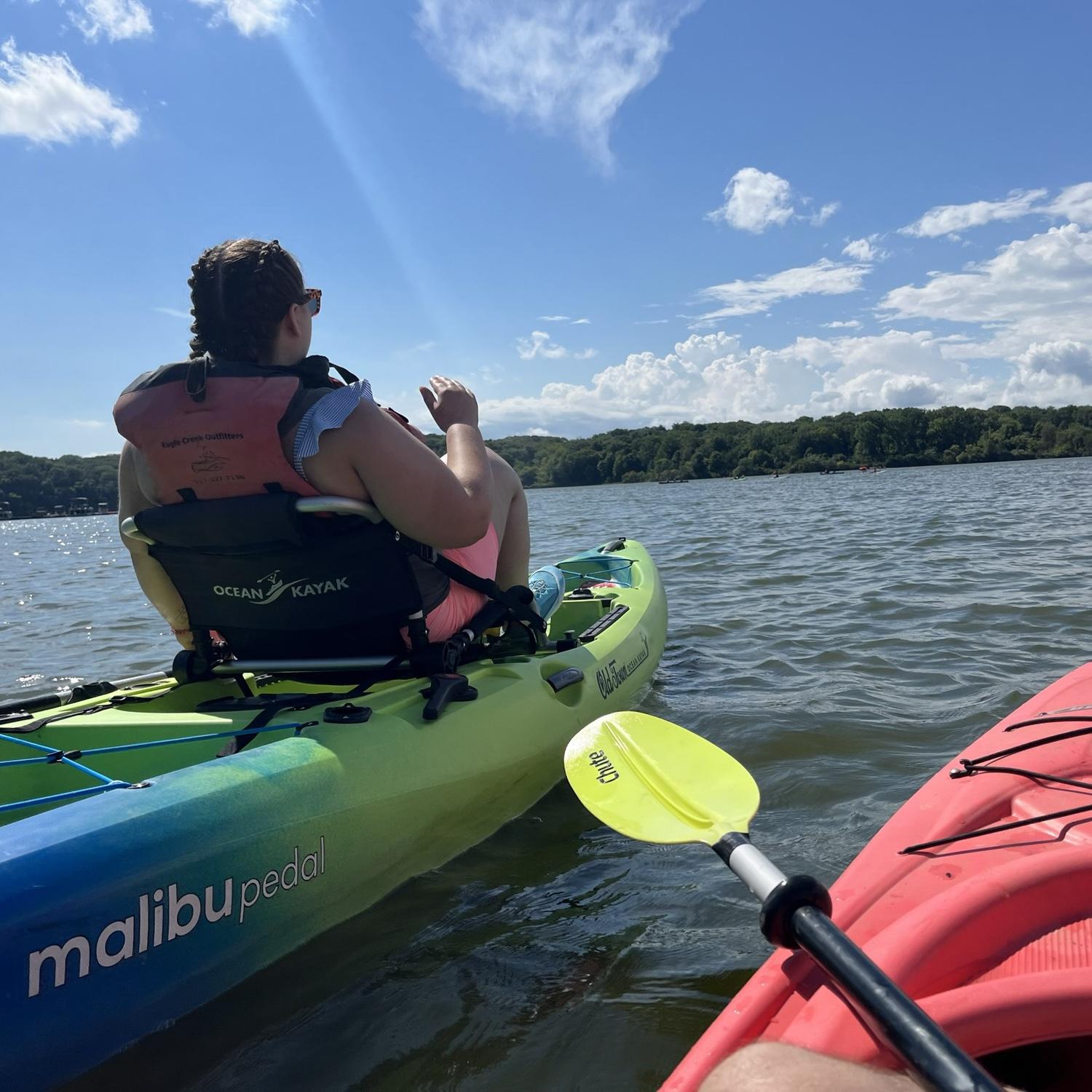 Kayaking at Eagle Creek!