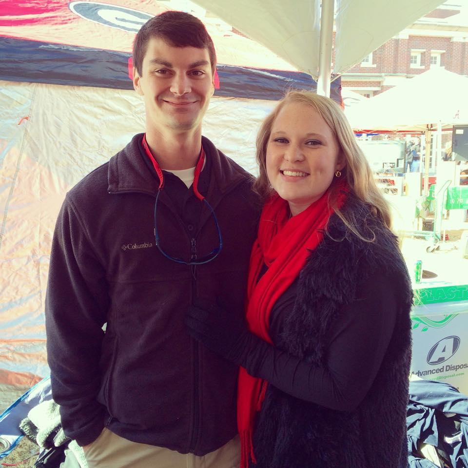 Cheering on our Dawgs in the cold - November 2014