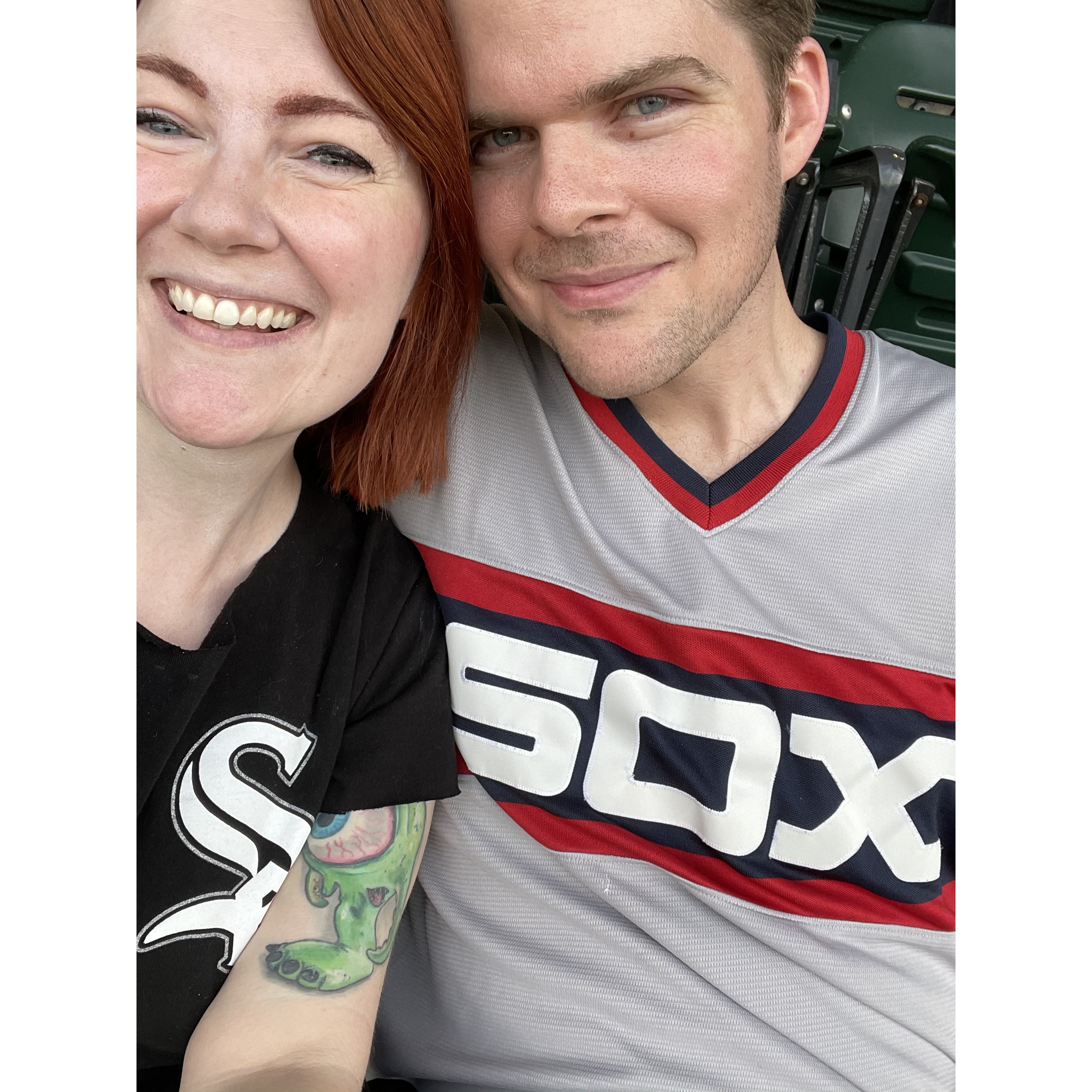 We go to a lot of Sox games.