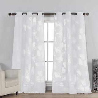Aster Burnout Grommet Curtain Panel