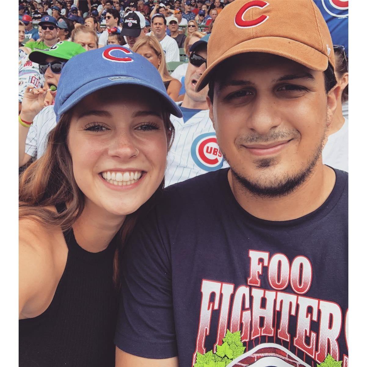 CUBS GAME, he caught my heart