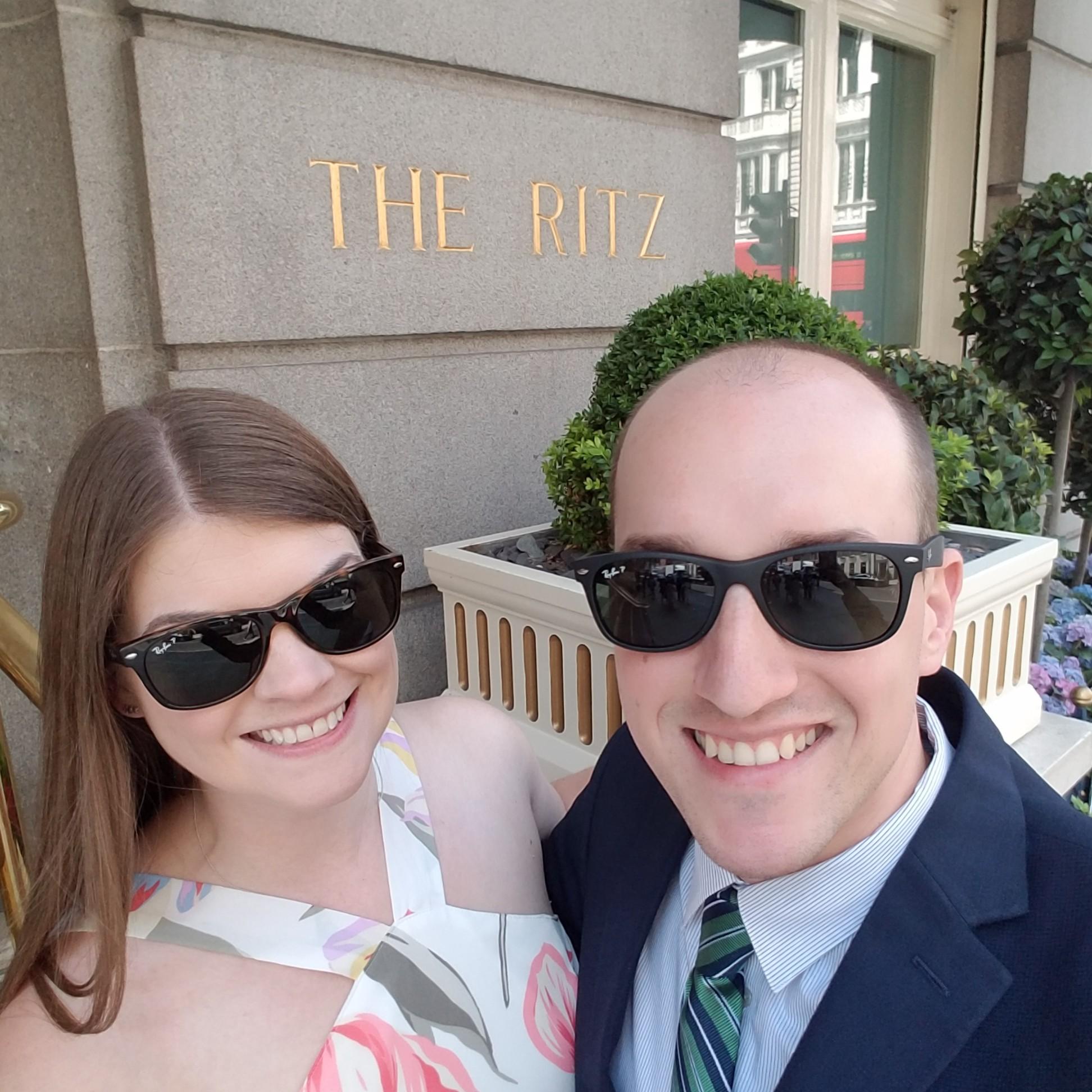 High Tea at the Ritz in London for our 3rd Anniversary