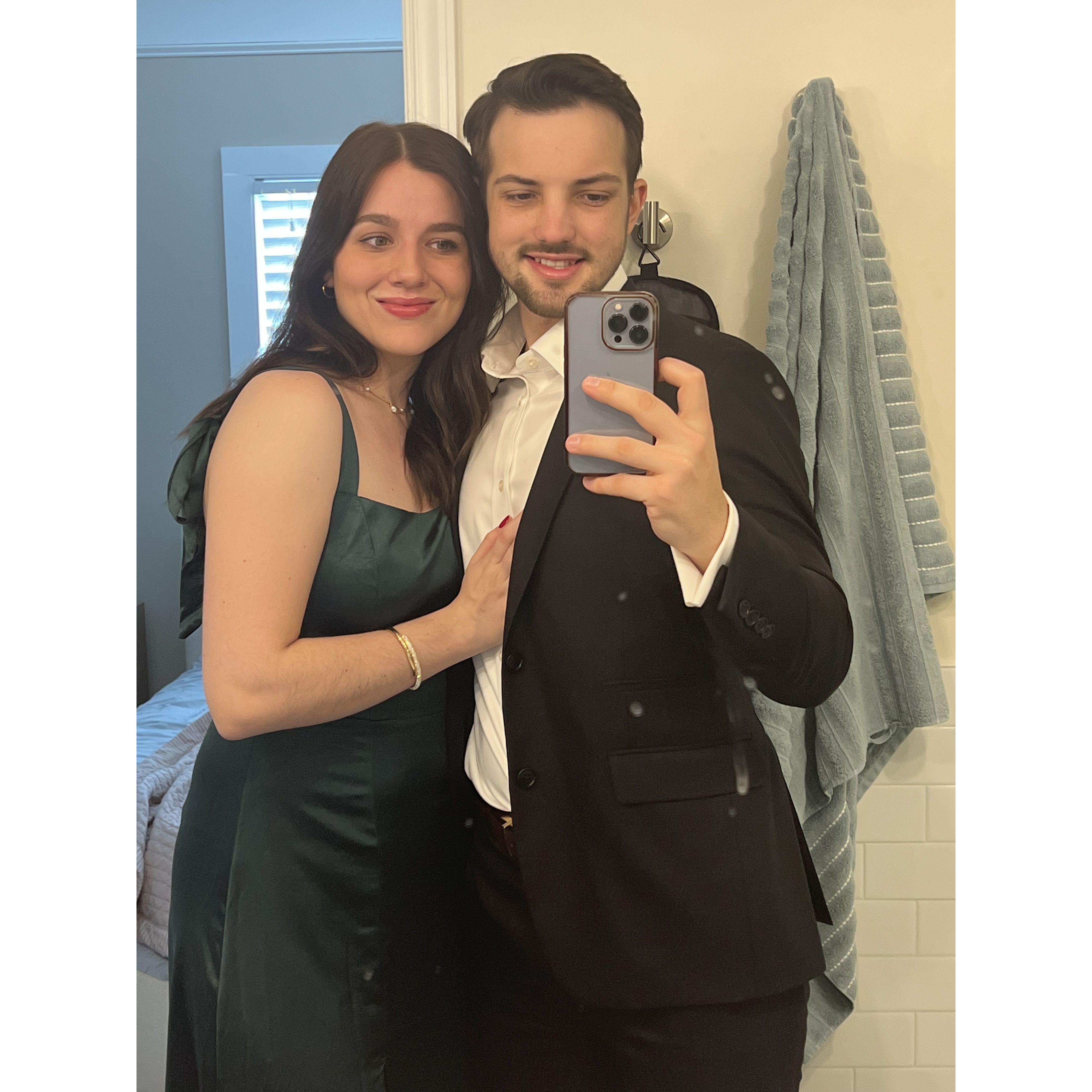 Getting ready for a friend's wedding