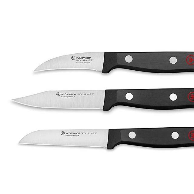 Wüsthof Gourmet Paring Knife Set, 3-Piece, black (1125060310)