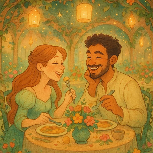 Nosso fundo para um jantar romântico