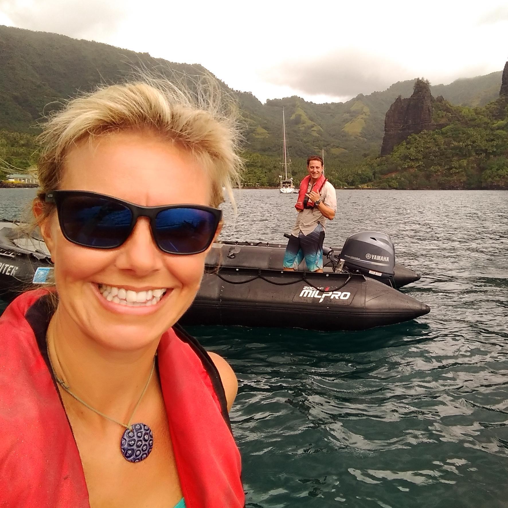 One of our favorite places to play in the water on Earth is French Polynesia. The water is warm, crystal clear, and full of life! It is an amazing place to scuba dive, snorkel, and drive boats!