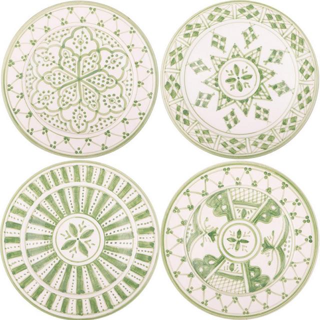 SAFI APPETIZER plates set of 4 (Color: Celadon)