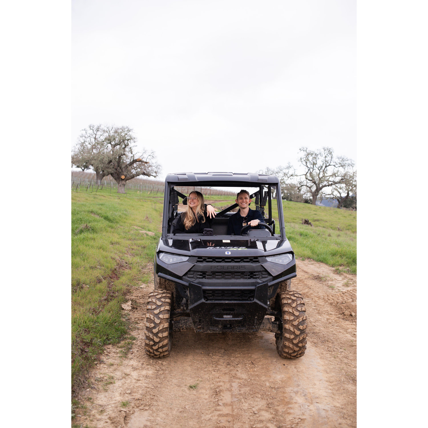 Engagement at Folded Hills Winery on 2/14/2024