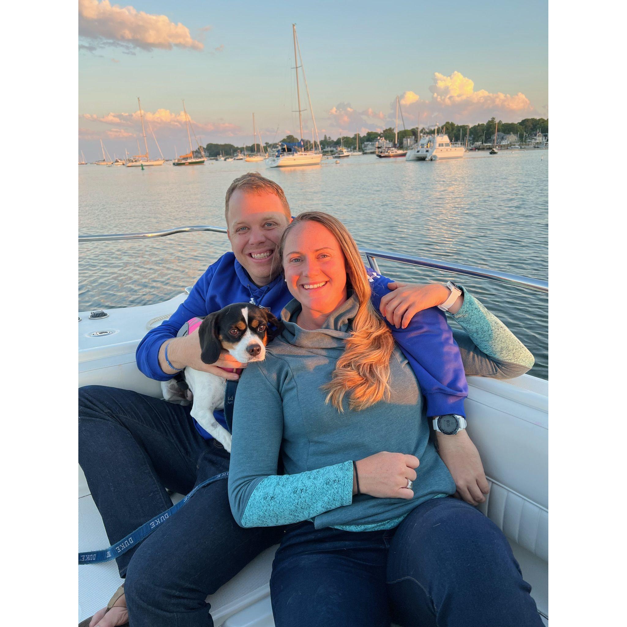 First trip up to Marion on Captain Kevin's boat.