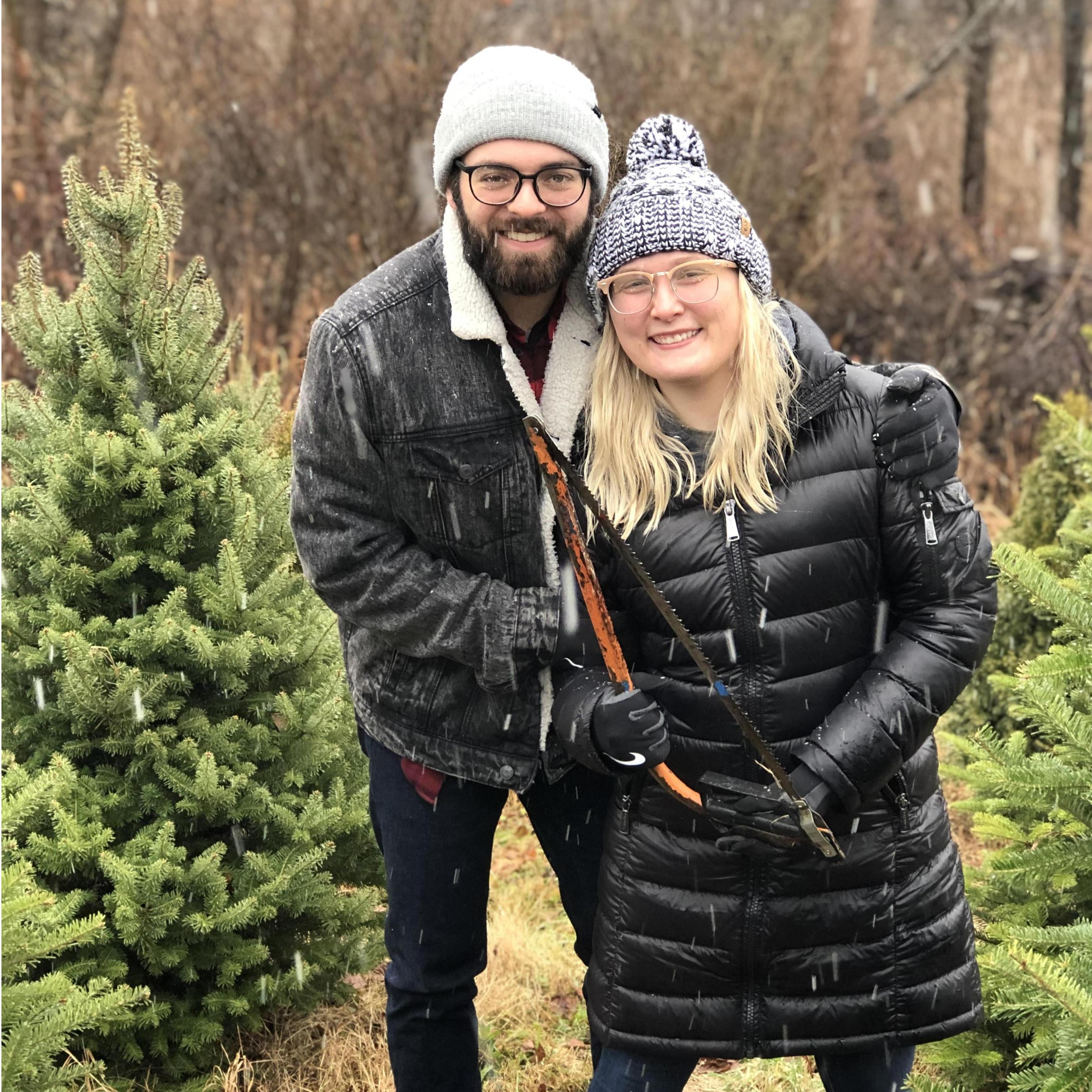 One of our favorite traditions is cutting down our own family Christmas Tree every year.