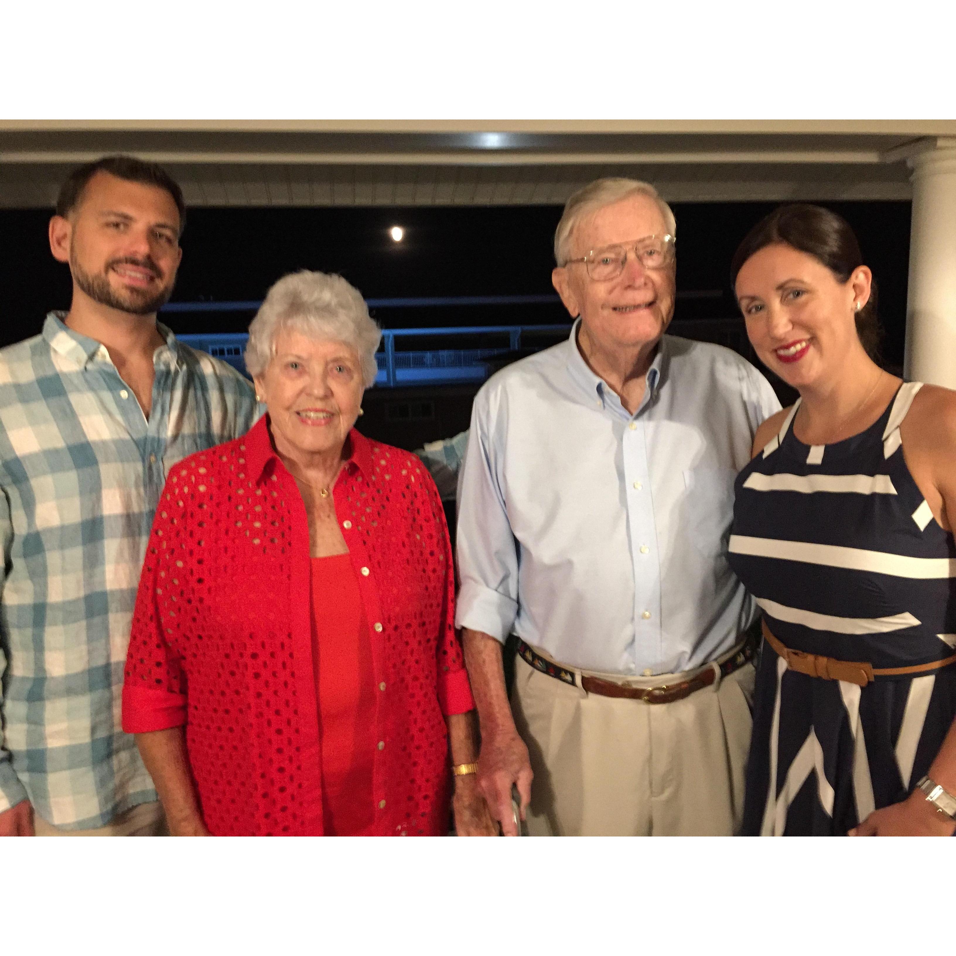 With Heather's grandparents - Summer 2017, Spring Lake, NJ