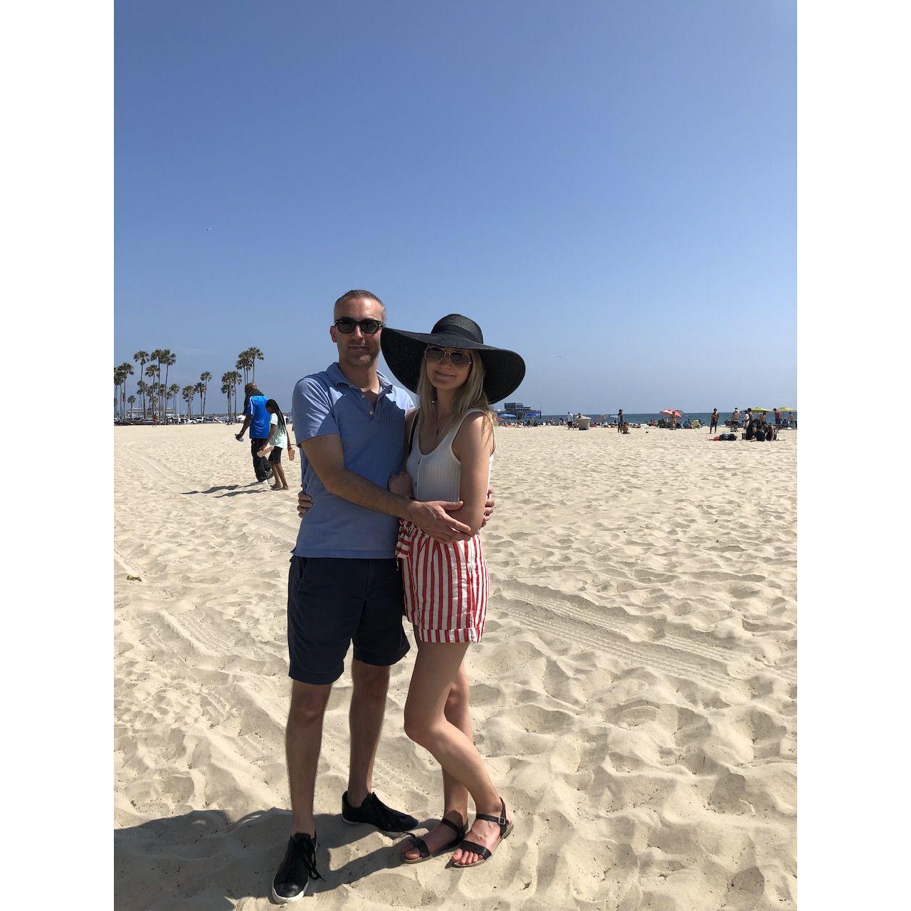 Newport Beach with adequate sun protection (July 2019)