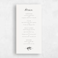 Beige Wedding Menu - Quinn