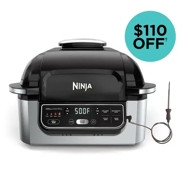Ninja® Foodi™ Pro 5-in-1 Indoor Grill with Integrated Smart Probe