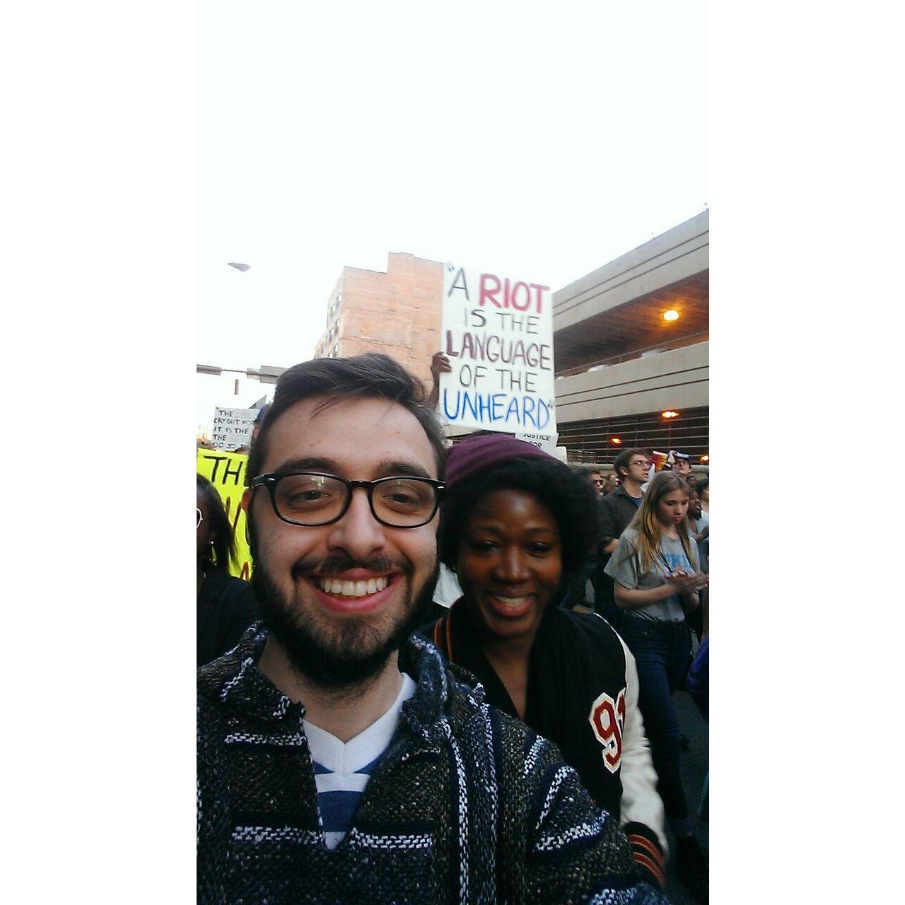 04/29/15 Downtown Baltimore
  Freddie Gray protest.