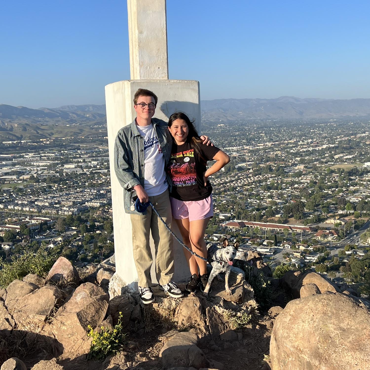 We love to hike together! This is our favorite place at sunset!