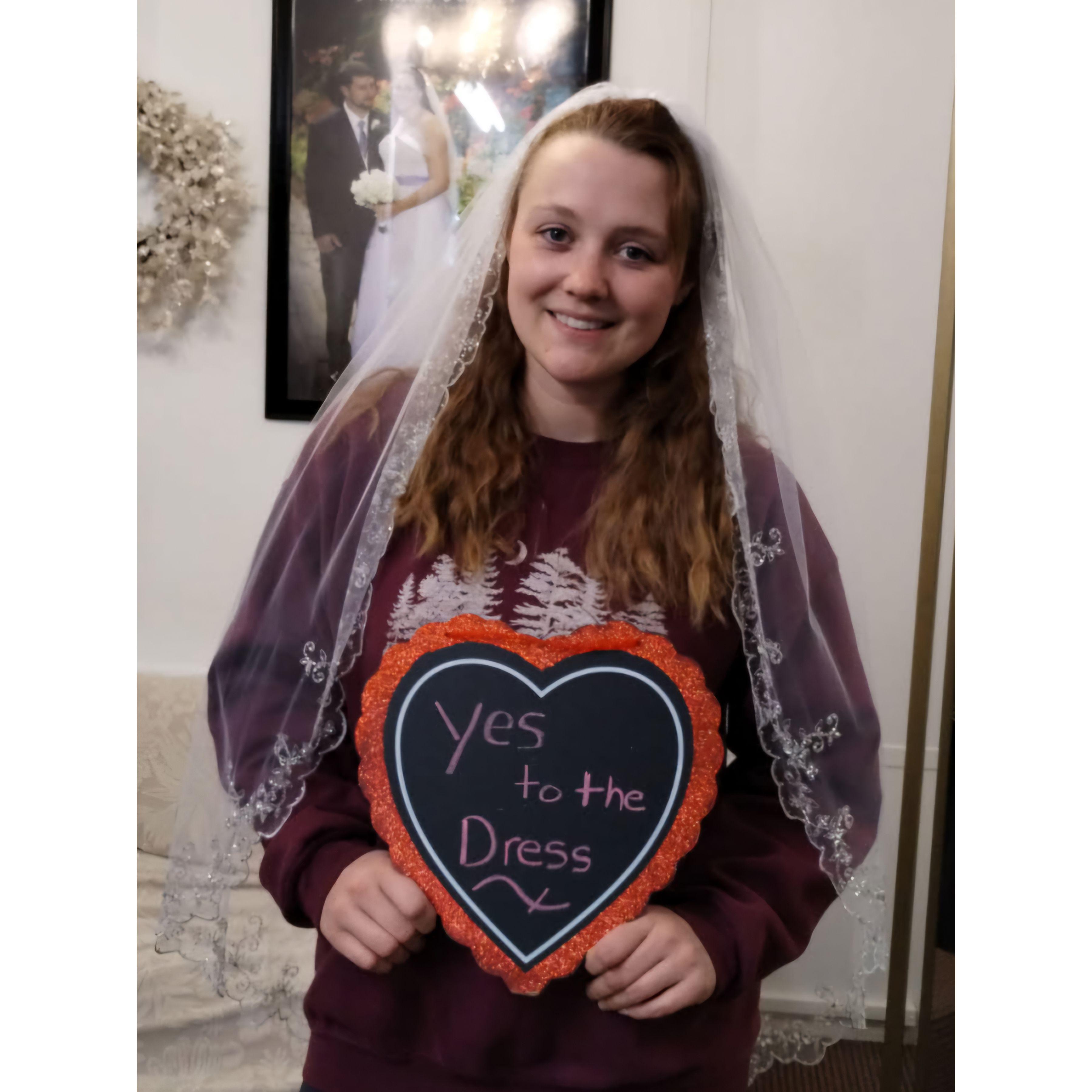 I did it! Said, "Yes, To the Dress!"