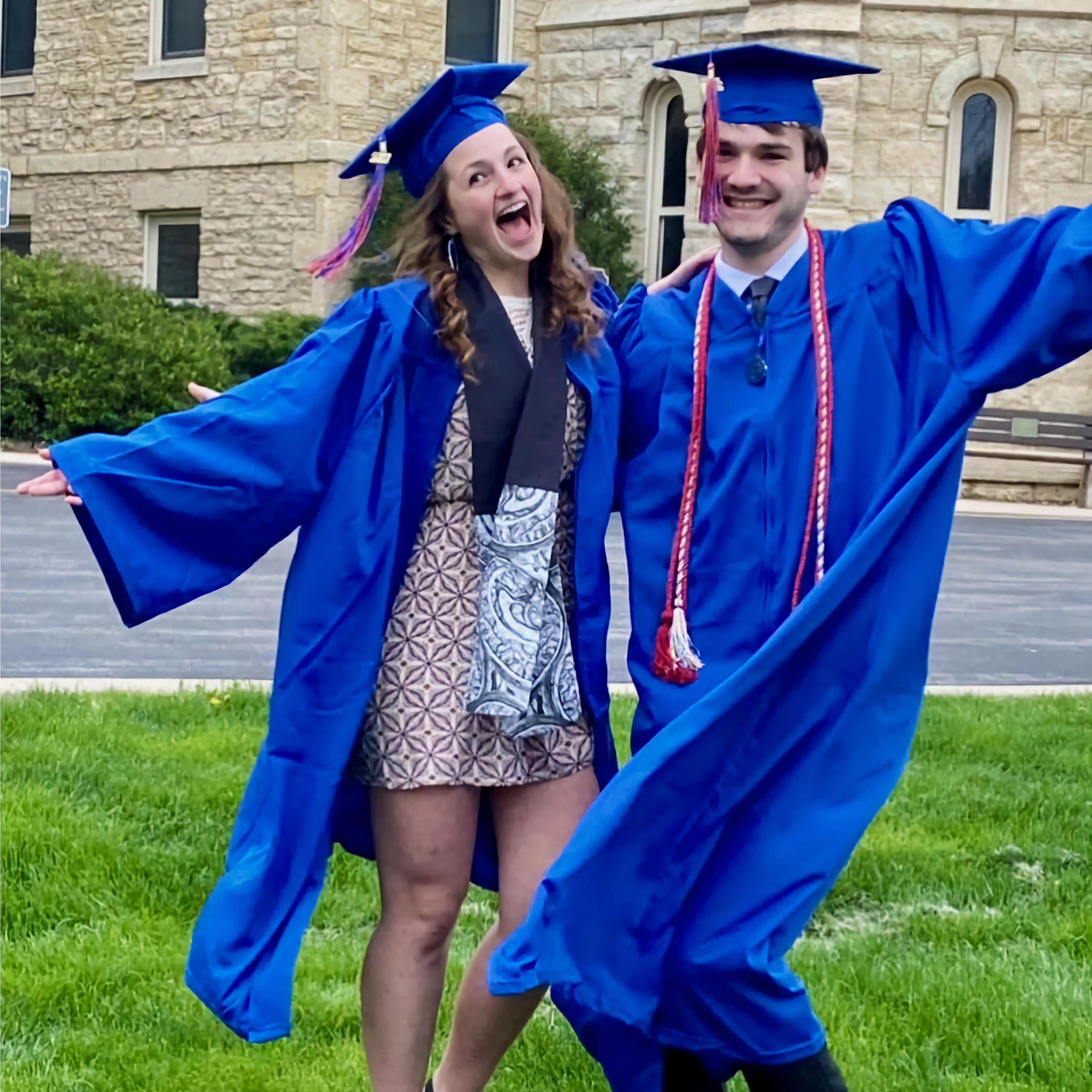 Karsten and Sophie graduate college together!