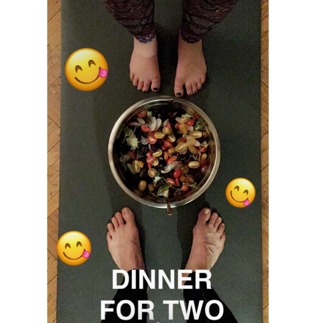 The yoga mat floor meals were my favorite.